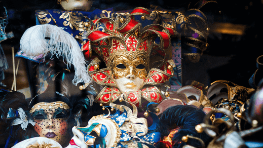 Image of a collection of masquerade masks