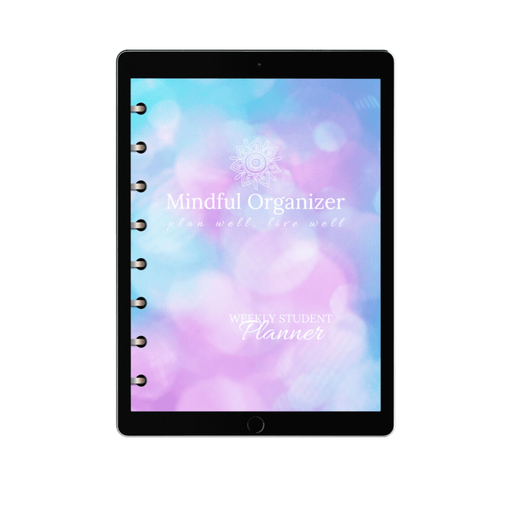 Image of Digital Mindful Student Weekly Planner from Mindful Organizers selling for $6.99