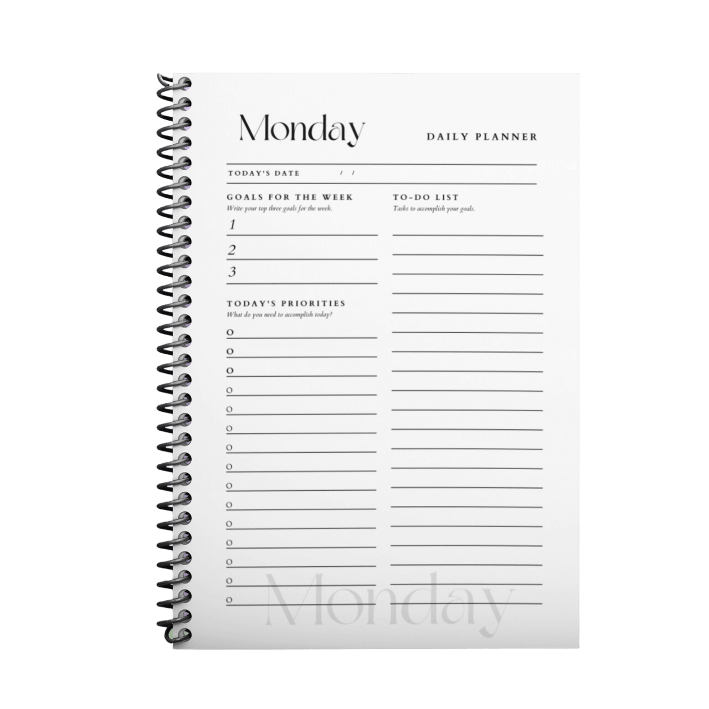 Image of Peaceful Beauty Daily Planner from Mindful Organizer selling for $28.00.