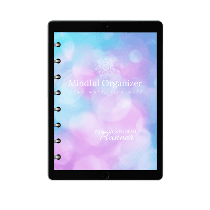 Image of Digital Mindful Student Weekly Planner from Mindful Organizers selling for $6.99